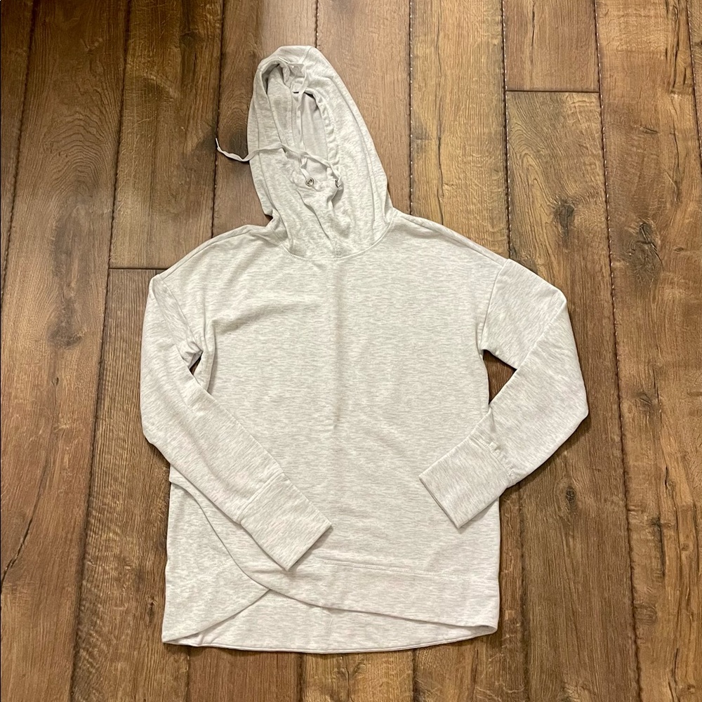 Yogalicious Light Gray Hoodie Sweatshirt